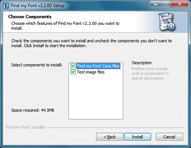 win buscafont components